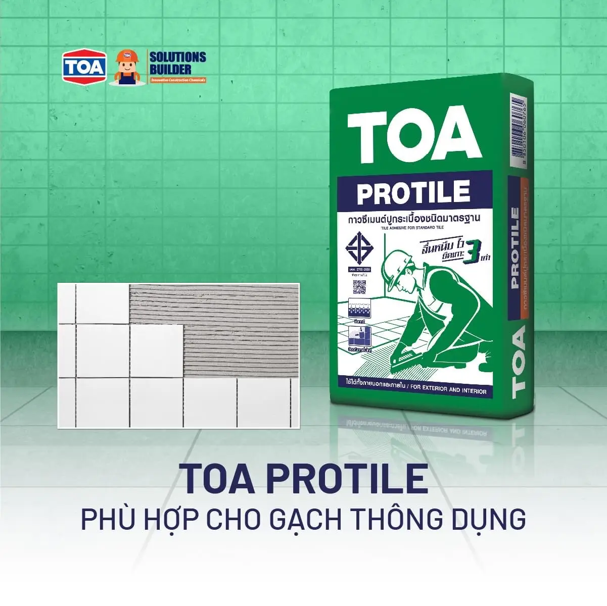 TOA Protile – Keo dán gạch nội & ngoại thất