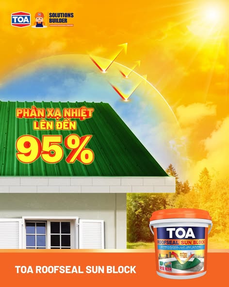 Xua tan oi bức với toa Roofseal Sun Block – phản xạ nhiệt lên đến 95%