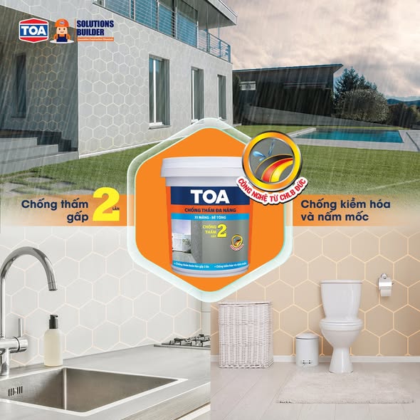 Mưa nhiều sao phải lo? có toa chống thấm đa năng lo rồi!!!